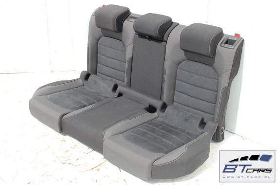 VW GOLF 7 VII KOMBI FOTELE KOMPLET FOTELI siedzeń siedzenia fotel tapicerka 5G 5G9 welur + alcantara kolor czarny VARIANT