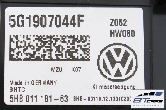 VW GOLF 7 VII PANEL KLIMATYZACJI 5G1907044F 5G1907044M moduł sterownik nawiewu klimy 5G1 907 044 M 5G1 907 044 F