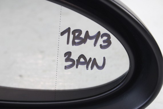 BMW 3 E90 LUSTERKO DRZWI PRAWE 3 pin zewnętrzne 3 pinów kabli 300 Alpinweiss Biały BMW 3 E90 LUSTERKO drzwiowe E91 LHD Europa