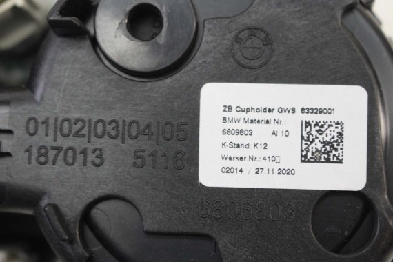 BMW 3 G20 UCHWYT NA KUBEK 6809803 51166809803 przód przedni 6809803 51166809803 CUPHOLDER 6809803 51166809803 3 G21 6809803 LCi