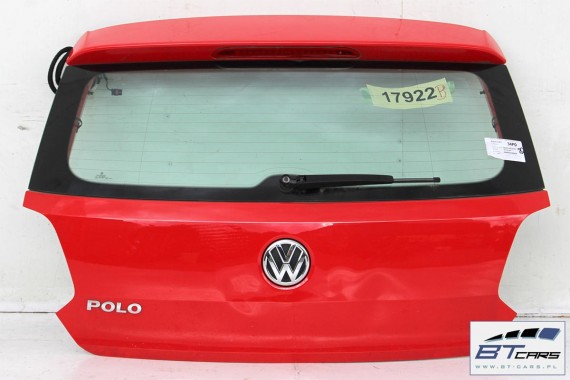 VW POLO TYŁ ZDERZAK + KLAPA BAGAŻNIKA + LAMPY lampa 6R tylny 6R0 PDC LP3G Kolor: czerwień flash