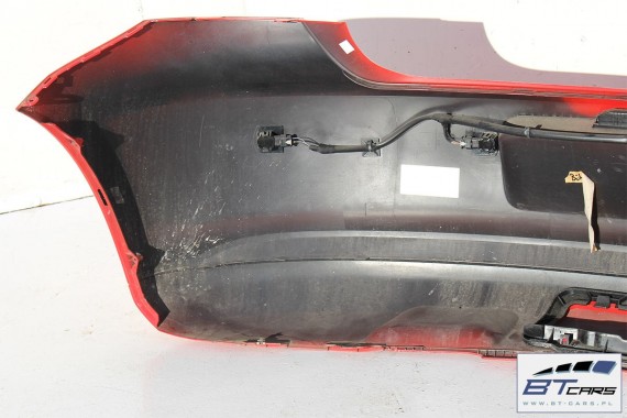 VW POLO TYŁ ZDERZAK + KLAPA BAGAŻNIKA + LAMPY lampa 6R tylny 6R0 PDC LP3G Kolor: czerwień flash