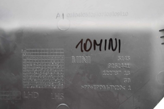 MINI F57 PANEL LISTWA OSŁONA 9262441 Osłona Obudowa Ramka Tunelu 51459262441 9262442 51459262442 9262441 F55 F56 9262441 9262442