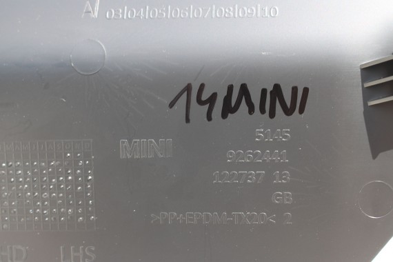 MINI F57 PANEL LISTWA OSŁONA 9262441 Osłona Obudowa Ramka Tunelu 51459262441 9262442 51459262442 9262441 F55 F56 9262441 9262442