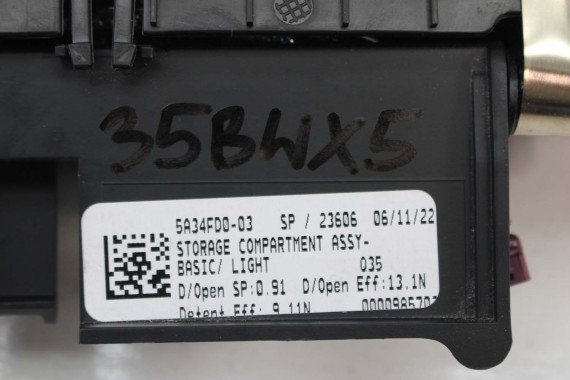 BMW X5 G05 SCHOWEK 5A34FD0 TUNELU 51165A34FD0 X6 G06 X7 G07 CUPHOLDER 5A34FD0 51165A34FD0 5A34FD0 6980502 9399862 9399872