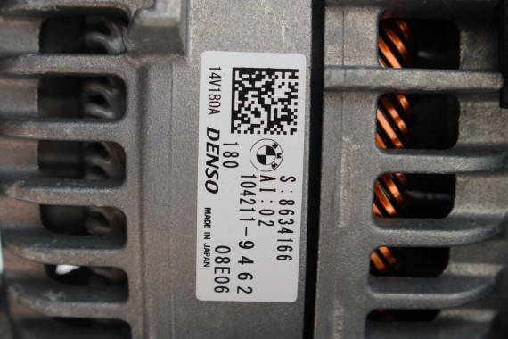 BMW 5 G30 ALTERNATOR 180A 8634166 14V DENSO S8634168 12318634168 8634167 12318634167 8689832 8654280 8634166 8689831 8634168