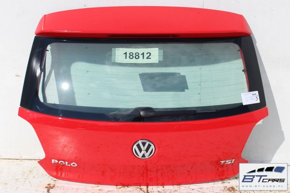 VW POLO TYŁ ZDERZAK + KLAPA BAGAŻNIKA + LAMPY 6C 2015- tylny 6C0 Kolor: LP3G - czerwień flash