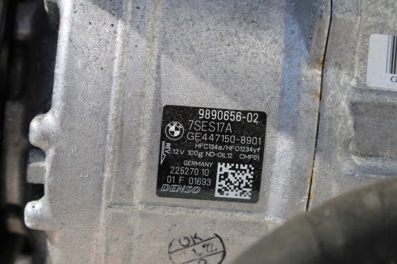 BMW 5 G31 POMPA KLIMATYZACJI 9890656 KLIMY SPRĘŻARKA KOMPRESOR 7SES17A 64529890656 64526995919 6826882 9890656 9890656 9890656