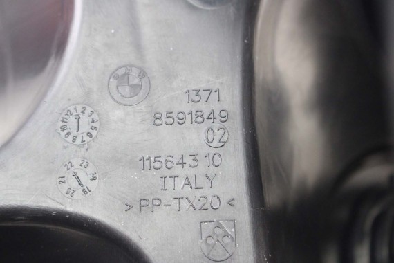 BMW 5 G30 REZONATOR POWIETRZA 8591849 8585001 PRZEWÓD 8591849 13718585001 WLOT RURKA FILTRA 8573422 8573422 13718591849 8573871