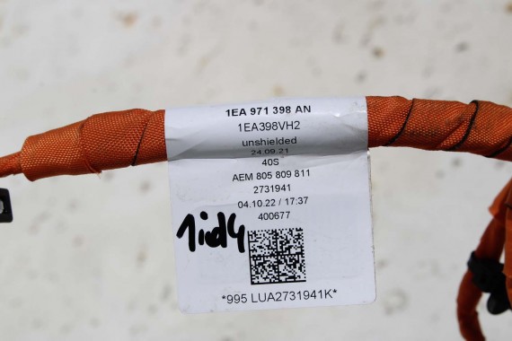 VW ID4 PRZEWÓD 1EA971398AN 1EA971398AN WIĄZKA ŁADOWANIA Ładowania KABEL 1EA 971 398 AN 1EA971398AN 1EA971398AC 1EA971398AN