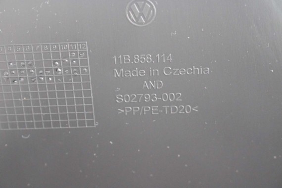VW ID4 Pro SCHOWEK KONSOLI 11B858114 PASAŻERA KONSOLA PULPIT DESKA ROZDZIELCZA KOKPIT PULPIT LISTWA WYKOŃCZENIE