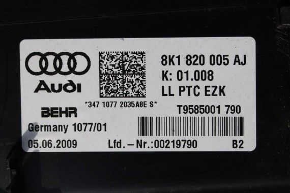 AUDI A4 A5 Q5 NAGRZEWNICA DMUCHAWA 8K1820005AJ 8K 8T 8R 8K1 820 005 AJ 8K1820005AJ 8K1820005AJ 8K1820005AJ 8K1820005AJ 8K1820005