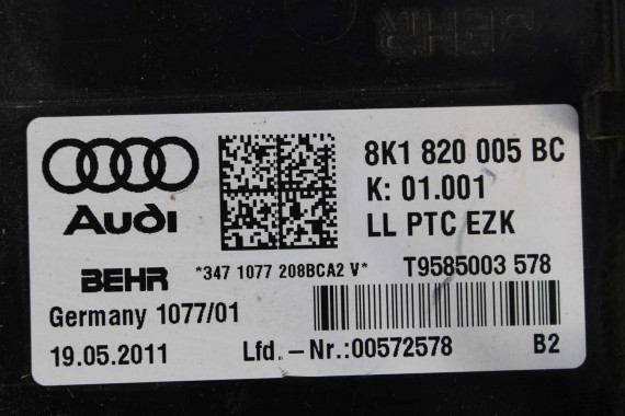 AUDI A4 A5 Q5 NAGRZEWNICA DMUCHAWA 8K1820005BC 8K 8T 8R 8K1 820 005 BC 8K1820005BC 8K1820005BC 8K1820005BC 8K1820005BC 8K1820005