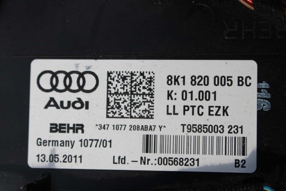 AUDI A4 A5 Q5 NAGRZEWNICA DMUCHAWA 8K1820005BC 8K 8T 8R 8K1 820 005 BC 8K1820005BC 8K1820005BC 8K1820005BC 8K1820005BC 8K1820005