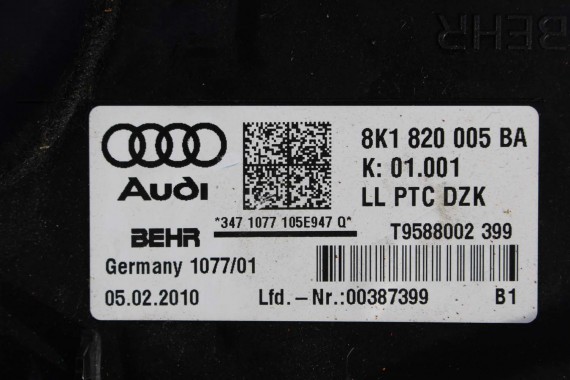 AUDI A4 A5 Q5 NAGRZEWNICA DMUCHAWA 8K1820005BA 8K 8T 8R 8K1 820 005 BA 8K1820005BA 8K1820005BA 8K1820005BA 8K1820005BA 8K1820005