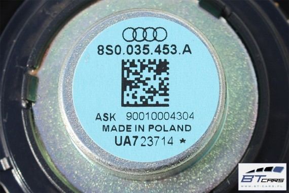 AUDI TT GŁOŚNIKI + WZMACNIACZ  8S0035465 8S0035453A 8S0035411B 8S0035454 8S0035399A NAGŁOŚNIENIE 8S 2015- KOMPLET BANG & OLUFSEN