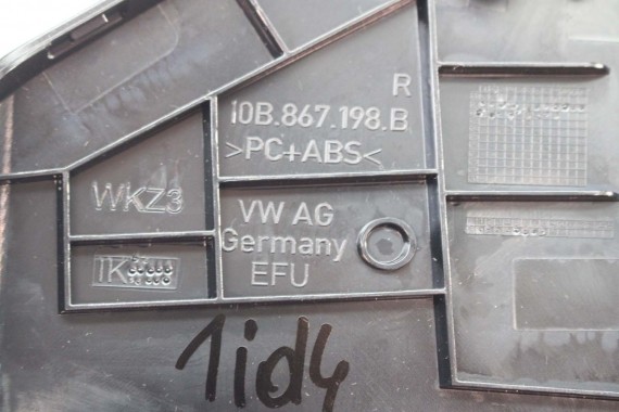 VW ID4 Pro LISTWY OZDOBNE 10A867227B 10A867228B 11A867227B 10B867198B 10B867197B DEKORY DEKOR 10A867227B 10A867228B 11A867227B