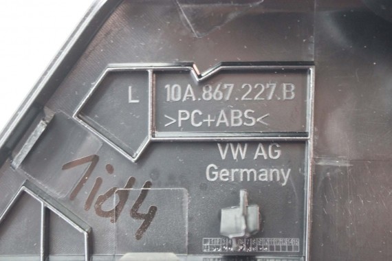 VW ID4 Pro LISTWY OZDOBNE 10A867227B 10A867228B 11A867227B 10B867198B 10B867197B DEKORY DEKOR 10A867227B 10A867228B 11A867227B