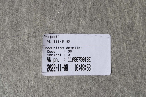 VW ID4 Pro PODSUFITKA 11A867501BE TAPICERKA + słupki czarna 11A867233F 11A867234F 11A867243C 11A867244C 11A857551C 11A857552D