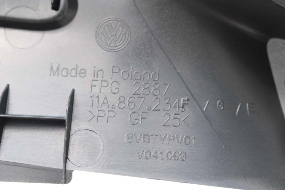 VW ID4 Pro PODSUFITKA 11A867501BE TAPICERKA + słupki czarna 11A867233F 11A867234F 11A867243C 11A867244C 11A857551C 11A857552D