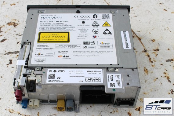 AUDI TT CZYTNIK + PANEL MMI 8S0035021 8S0919614A TOUCHPAD gałka z touchpadem sterowanie 8S0035021 8S0919614L 8S0035021Q 8S