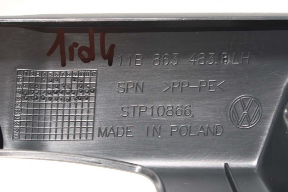 VW ID4 Pro POSZYCIE SŁUPEK D 11B863483A 11B863484A dolne podłogi kolor SŁUPKA 11A867765C 11A867766C 11A863371 11A863372