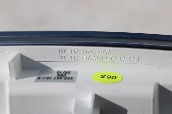 AUDI ETRON LISTWY OZDOBNE DEKOR DEKORY 4KL947209 4KE947188B 4KE947187B 4KE947134B 4KE947133B 4KL947204 WYKOŃCZENIE E-TRON 4KE