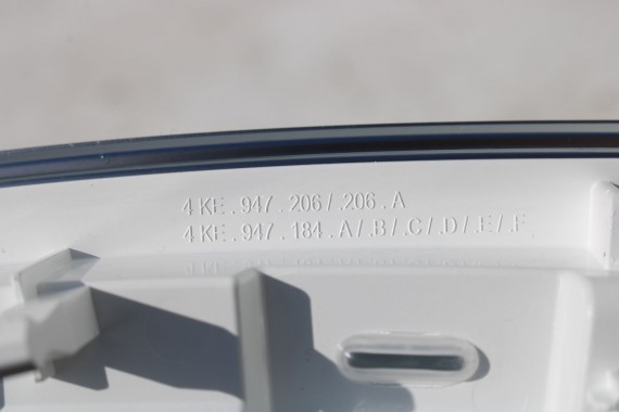 AUDI ETRON LISTWY OZDOBNE DEKOR DEKORY 4KL947209 4KE947188B 4KE947187B 4KE947134B 4KE947133B 4KL947204 WYKOŃCZENIE E-TRON 4KE