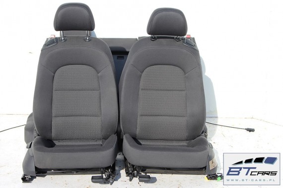 AUDI A5 FOTELE KOMPLET FOTELI siedzeń siedzenia fotel tapicerka 8T welur kolr czarny