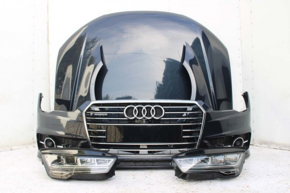 AUDI A7 FL LIFT PRZÓD maska błotniki zderzak pas przedni lampy wzmocnienie FULL LED 2015- W1W1 LX5R S-LINE 4G8941033J 4G8941034J