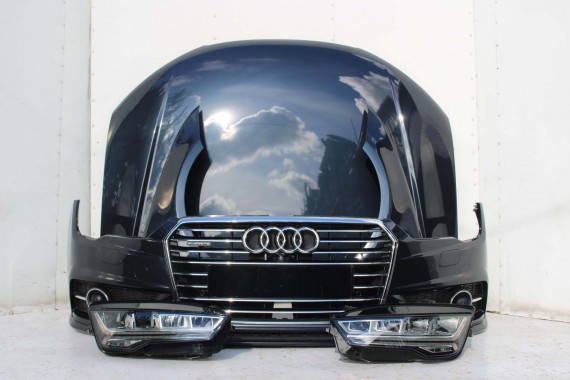 AUDI A7 FL LIFT PRZÓD maska błotniki zderzak pas przedni lampy wzmocnienie FULL LED 2015- W1W1 LX5R S-LINE 4G8941033J 4G8941034J