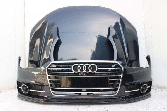 AUDI A7 FL LIFT PRZÓD maska błotniki zderzak pas przedni lampy wzmocnienie FULL LED 2015- W1W1 LX5R S-LINE 4G8941033J 4G8941034J