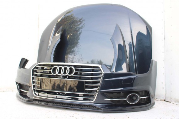 AUDI A7 FL LIFT PRZÓD maska błotniki zderzak pas przedni lampy wzmocnienie FULL LED 2015- W1W1 LX5R S-LINE 4G8941033J 4G8941034J