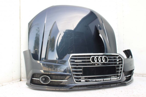 AUDI A7 FL LIFT PRZÓD maska błotniki zderzak pas przedni lampy wzmocnienie FULL LED 2015- W1W1 LX5R S-LINE 4G8941033J 4G8941034J