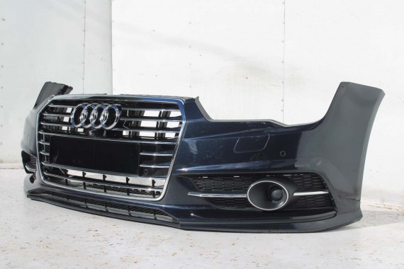 AUDI A7 FL LIFT PRZÓD maska błotniki zderzak pas przedni lampy wzmocnienie FULL LED 2015- W1W1 LX5R S-LINE 4G8941033J 4G8941034J