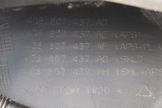 AUDI A7 FL LIFT PRZÓD maska błotniki zderzak pas przedni lampy wzmocnienie FULL LED 2015- W1W1 LX5R S-LINE 4G8941033J 4G8941034J