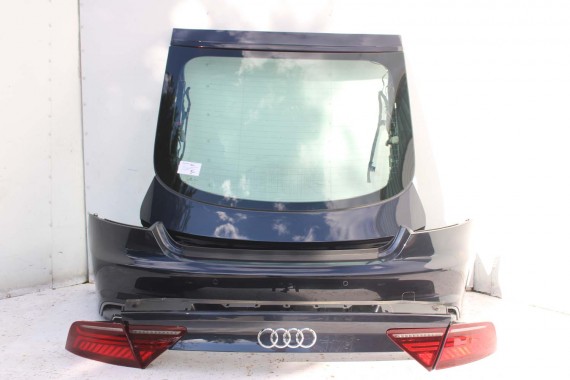 AUDI A7 TYŁ ZDERZAK TYLNY KLAPA BAGAŻNIKA 4G 4G8 LAMPY W1W1 LX5R Niebieski FL LIFT tylna zderzak klapa lampa led ledy  S-LINE