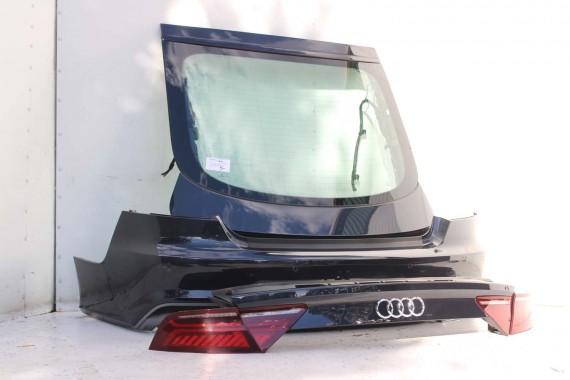 AUDI A7 TYŁ ZDERZAK TYLNY KLAPA BAGAŻNIKA 4G 4G8 LAMPY W1W1 LX5R Niebieski FL LIFT tylna zderzak klapa lampa led ledy  S-LINE