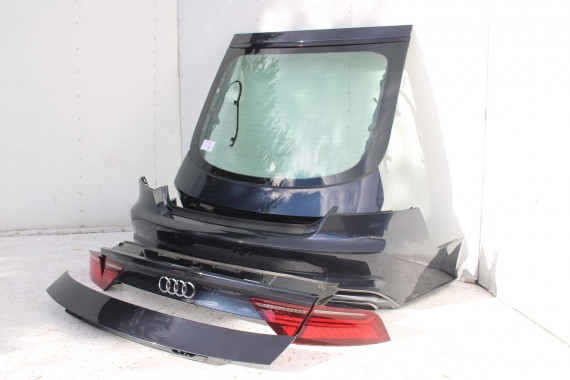 AUDI A7 TYŁ ZDERZAK TYLNY KLAPA BAGAŻNIKA 4G 4G8 LAMPY W1W1 LX5R Niebieski FL LIFT tylna zderzak klapa lampa led ledy  S-LINE