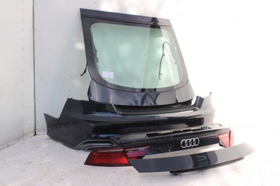 AUDI A7 TYŁ ZDERZAK TYLNY KLAPA BAGAŻNIKA 4G 4G8 LAMPY W1W1 LX5R Niebieski FL LIFT tylna zderzak klapa lampa led ledy  S-LINE