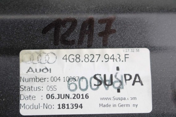 AUDI A7 TYŁ ZDERZAK TYLNY KLAPA BAGAŻNIKA 4G 4G8 LAMPY W1W1 LX5R Niebieski FL LIFT tylna zderzak klapa lampa led ledy  S-LINE