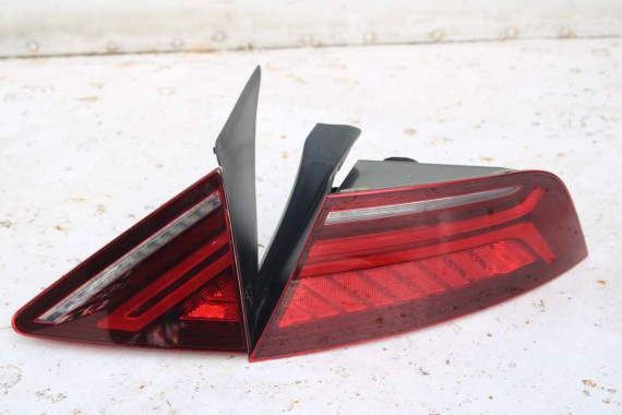 AUDI A7 TYŁ ZDERZAK TYLNY KLAPA BAGAŻNIKA 4G 4G8 LAMPY W1W1 LX5R Niebieski FL LIFT tylna zderzak klapa lampa led ledy  S-LINE