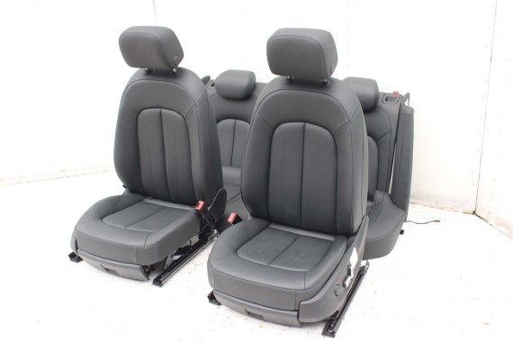 AUDI A7 FOTELE KOMPLET FOTELI siedzeń siedzenia fotel tapicerka 4G 4G8 skóra kolor czarny FOTEL siedzenie fotel N5W Leder Milano