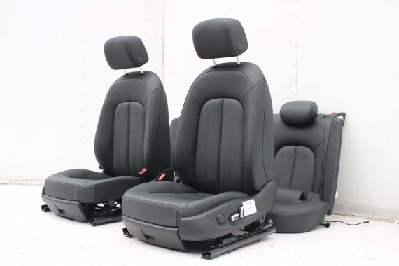 AUDI A7 FOTELE KOMPLET FOTELI siedzeń siedzenia fotel tapicerka 4G 4G8 skóra kolor czarny FOTEL siedzenie fotel N5W Leder Milano