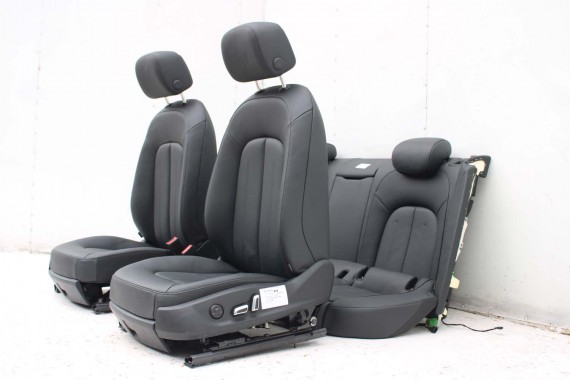 AUDI A7 FOTELE KOMPLET FOTELI siedzeń siedzenia fotel tapicerka 4G 4G8 skóra kolor czarny FOTEL siedzenie fotel N5W Leder Milano