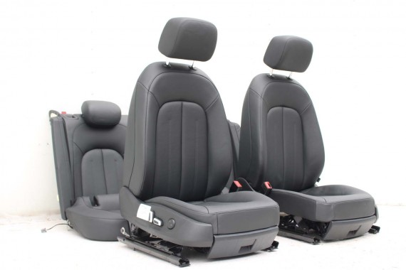 AUDI A7 FOTELE KOMPLET FOTELI siedzeń siedzenia fotel tapicerka 4G 4G8 skóra kolor czarny FOTEL siedzenie fotel N5W Leder Milano