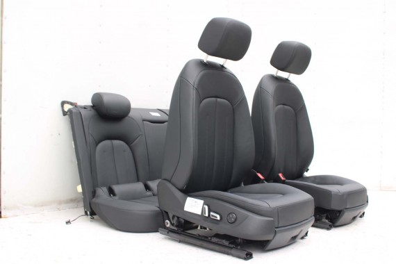 AUDI A7 FOTELE KOMPLET FOTELI siedzeń siedzenia fotel tapicerka 4G 4G8 skóra kolor czarny FOTEL siedzenie fotel N5W Leder Milano