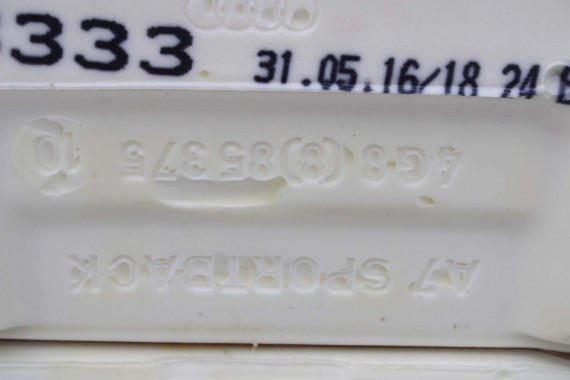 AUDI A7 FOTELE KOMPLET FOTELI siedzeń siedzenia fotel tapicerka 4G 4G8 skóra kolor czarny FOTEL siedzenie fotel N5W Leder Milano