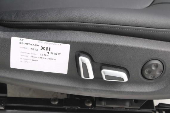 AUDI A7 FOTELE KOMPLET FOTELI siedzeń siedzenia fotel tapicerka 4G 4G8 skóra kolor czarny FOTEL siedzenie fotel N5W Leder Milano