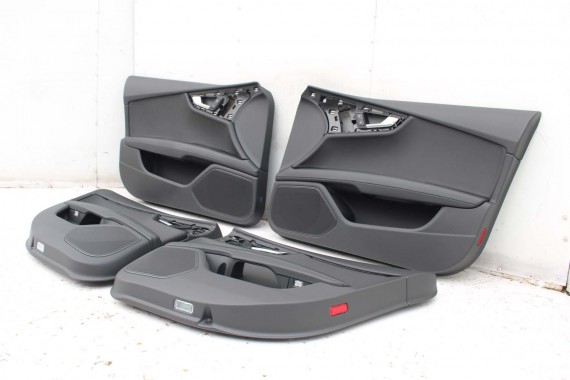 AUDI A7 FOTELE KOMPLET FOTELI siedzeń siedzenia fotel tapicerka 4G 4G8 skóra kolor czarny FOTEL siedzenie fotel N5W Leder Milano